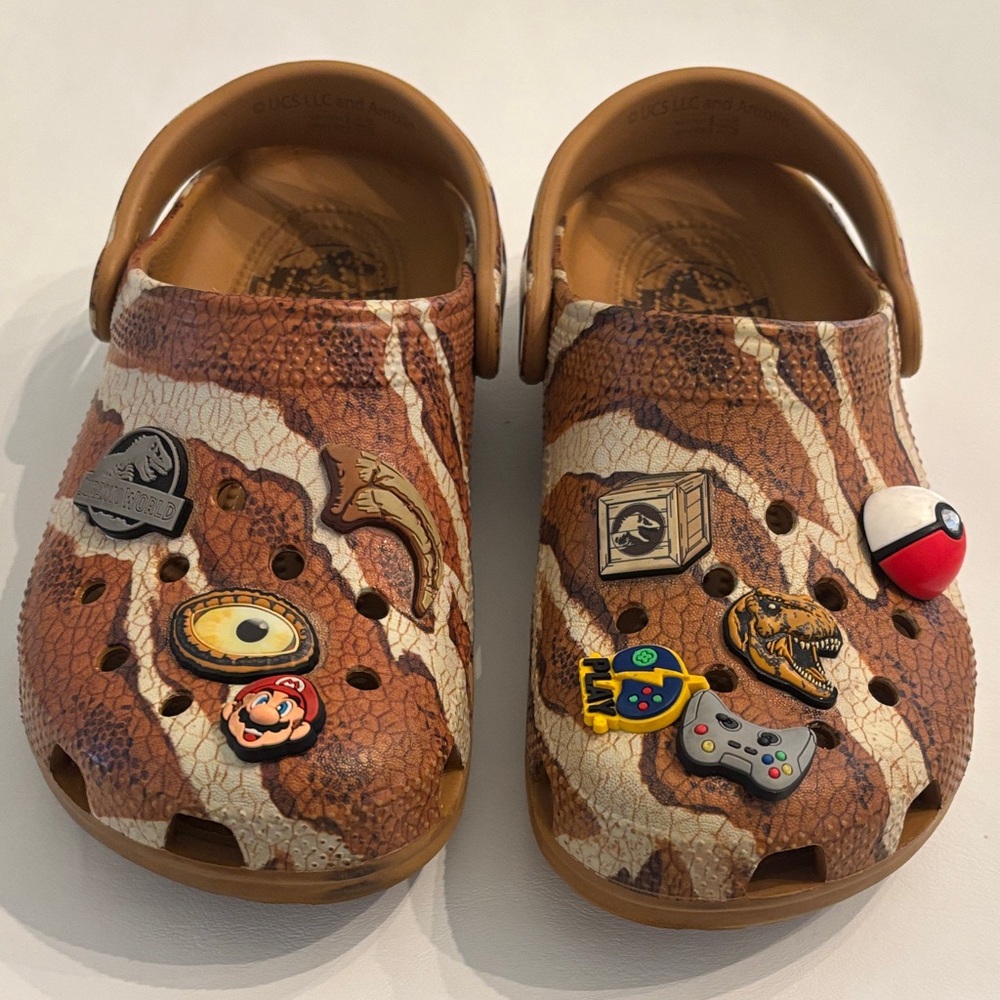 CROCS Kids Sandals in Brown and Tan